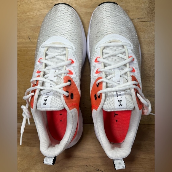 Under Armour Charged Breathe TR3 Womens Size 9.5 Training Shoes Sneakers White - Picture 7 of 10